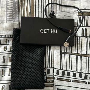 Portable charger with 2 usb connections